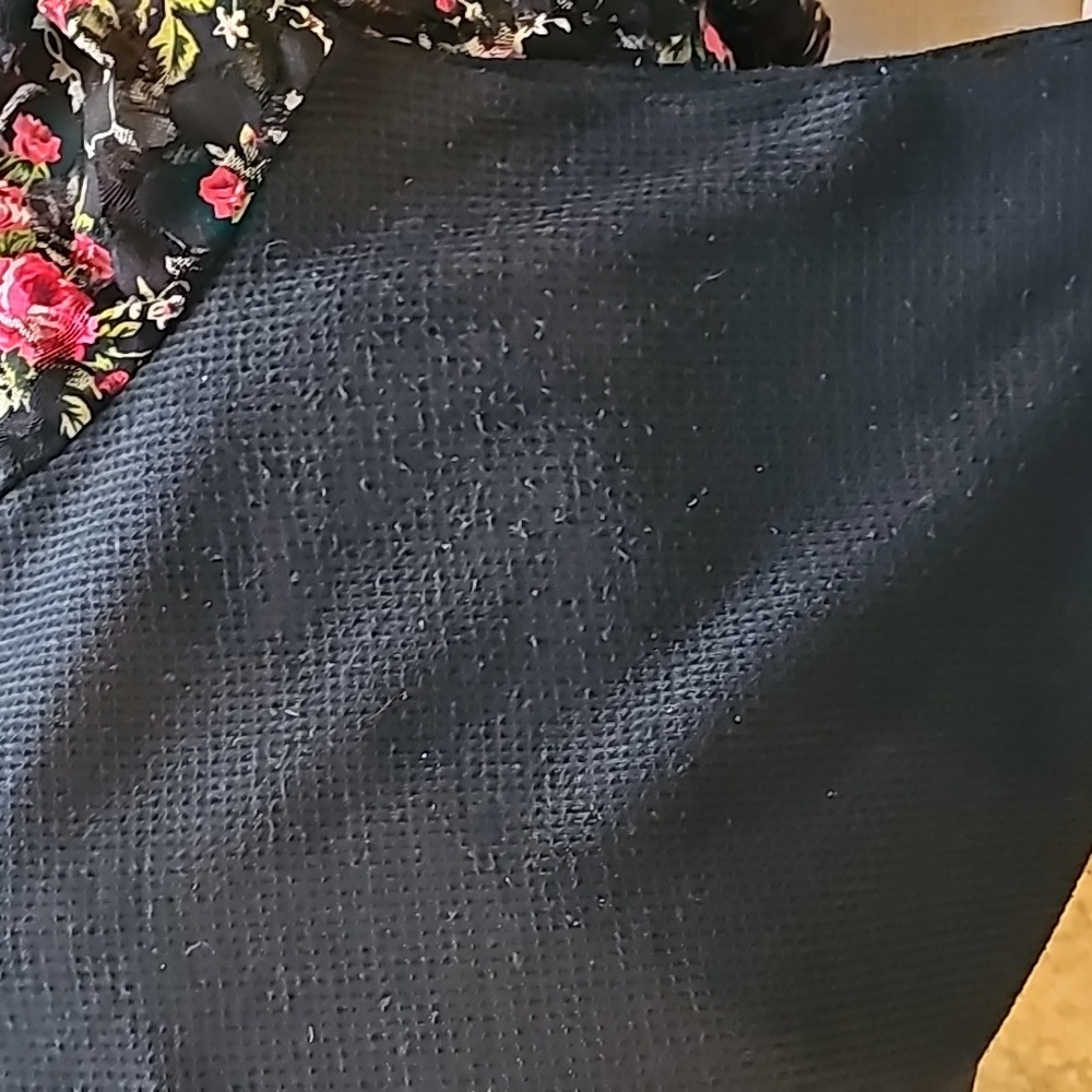 Amazon Miholl Waffle Knit top with lace sleeves - Picture 10 of 13